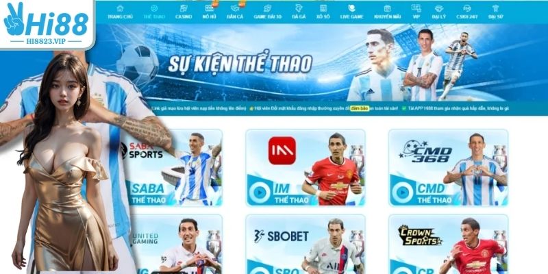 Thể thao Hi8823 quy tụ nhiều bộ môn hot nhất trong 2025